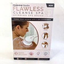 Finishing Touch FLAWLESS Cleanse Spa Spinning Brush Wand Battery Powered 3 AA