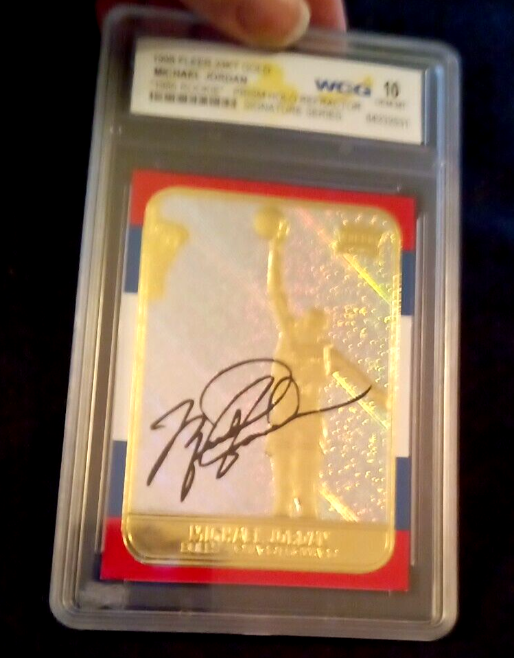 1998 fleer 23kt gold Michael Jordan 