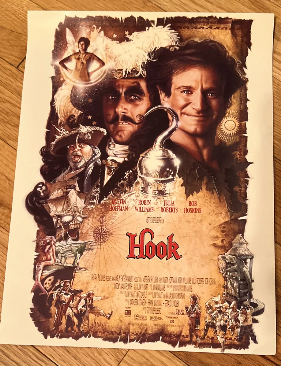 HOOK movie Mini poster JULIA ROBERTS robin williams TINKERBELL peter pan  9x12