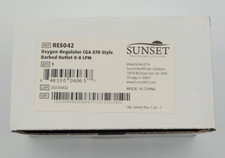 Sunset RES042   CGA 870 Style Regulator   0-8 LPM Barbed Outlet 