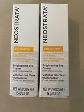 124 LOT OF 2 NeoStrata Enlighten Brightening Eye Cream FULL SIZE 0.5 oz