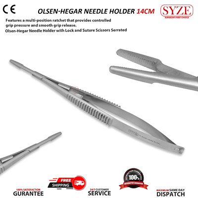 7 PC O.R GRADE MAYO OLSEN HEGAR CASTROVIEJO NEEDLE HOLDER MINOR SURGERY - Foto 6