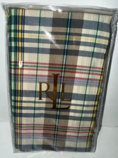 Ralph Lauren European Size Pillow Sham BOATHOUSE Madras Plaid NIP Euro ~ 3 AVAIL