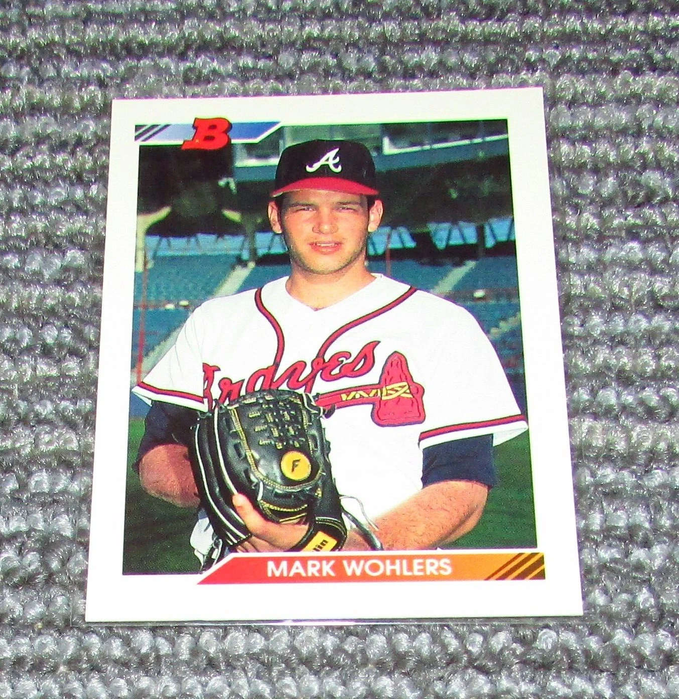 1992 Bowman #396 Mark Wohlers Atlanta Braves Fast Shipping