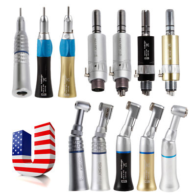 Dental Low Speed Handpiece Contra Angle Straight Air Motor 2/4 Hole F/ NSK KAX