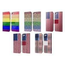 OFFICIAL PLDESIGN FLAGS LEATHER BOOK WALLET CASE COVER FOR APPLE iPOD TOUCH MP3