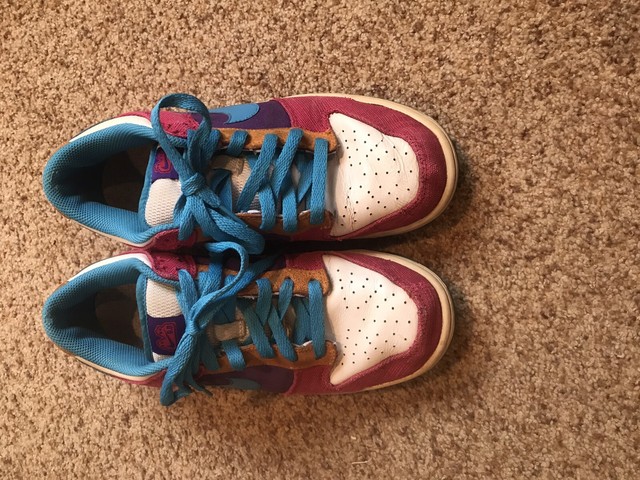 Size 9 - Nike Dunk Low 6.0 Brilliant Magenta Vivid Blue for sale online | eBay