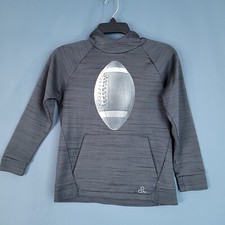 Tek Gear Warm Tek Boys Youth Pullover Hooded Sweatshirt Gray Size S 8 