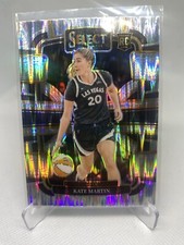 2024 Panini Select WNBA - Concourse Silver Flash Prizm #22 Kate Martin (RC) ACES