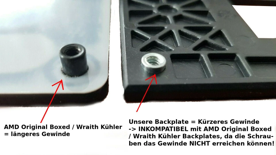 EC360® BRACKET AM4 Mainboard Halterung Sockel CPU RetentionMount Modul (gelb) - Bild 4 von 4