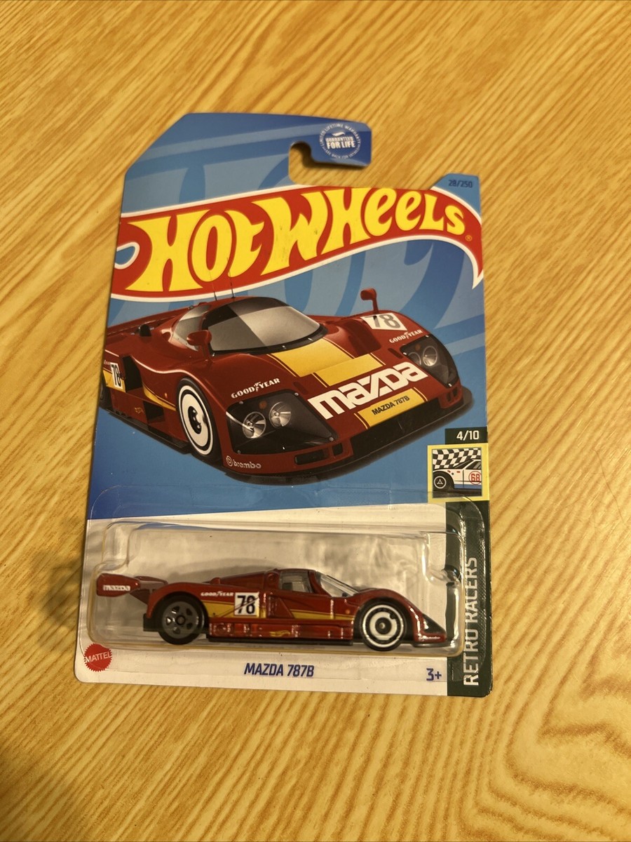ミニカー hotwheels mazda 787b Amazon.com: Hot Wheels Mazda 787B, Retro Racers 4/10 [red] 28/250