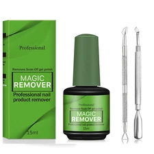 Professional Gel Nail Polish Remover Kit-Ultra-Powerful, Quick & Easy Soak-Off S