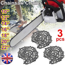 3PCS Chainsaw Chains Saw Chain Blade For 10" 12" 14" 16" 18" 20" 22" Guide Bar