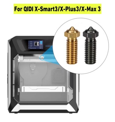 High Flow Volcano Brass Hardened Steel Nozzle for QIDI X-Max 3/X-Plus 3/X-SMART3