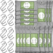 	16 Pack Bamboo Charcoal Air Purifying Bag Activated Charcoal Bags Odor Moist...