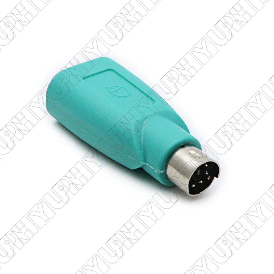 Computer PC Keyboard + Mouse Combo Adapter Converter For PS/2 Male to USB Female - Image 4 of 4