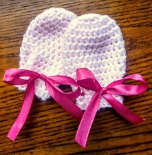 Mittens new Leia Allen girls Handmade Crochet warm winter Baby infant accessory