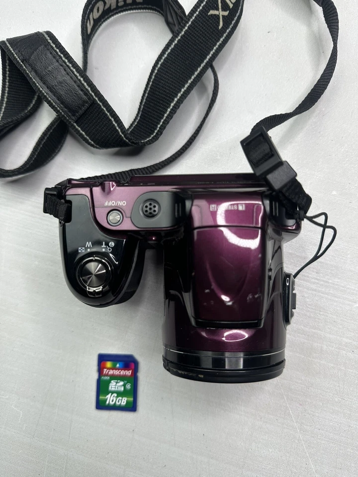 Nikon COOLPIX L820 Digital Camera 16MP / 30x / Full HD w/ 16GB SD Card Tested - Image 2 of 4