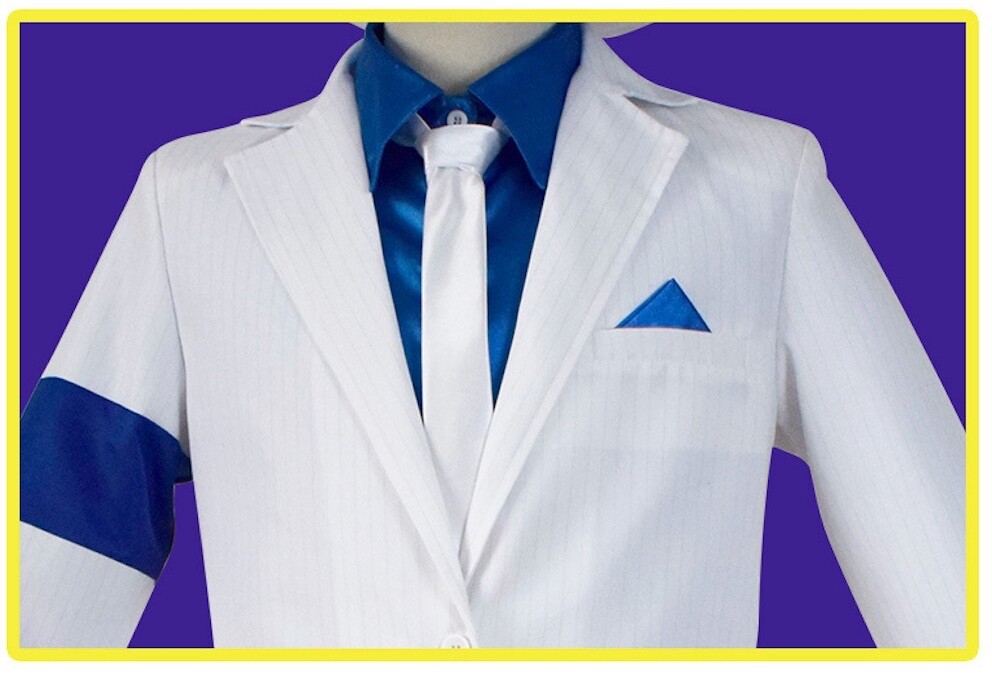 Simil Michael Costume Bianco Carnevale Bambino Jackson Cosplay