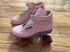 Riedell Aerobiskate Pink Quad Roller Skates with Red Wheels Women's — photo 2