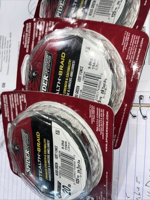 Spider Wire Stealth Braid 3 Packs 20 Lb Test 