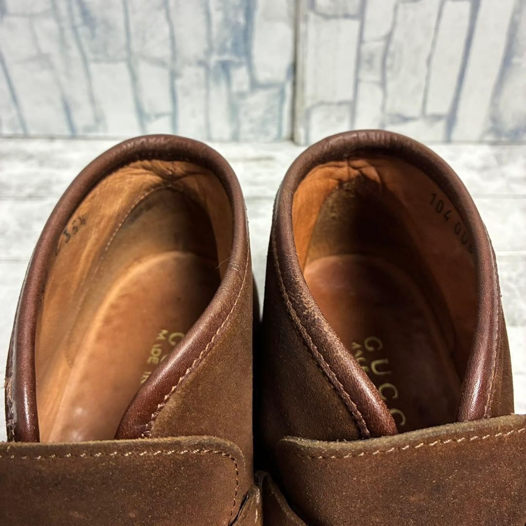 GUCCI Boots Shoes Horsebit EU 35.5 US 5.5 Suede Brown Authentic thumbnail 7