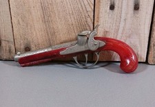 Vintage Toy 1950s Hubley Flintlock Jr. Diecast Metal  Swirled Bakelite