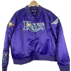 Pro Standard Tampa Bay Rays Purple Varsity Jacket Mens 2XL MLB Bomber