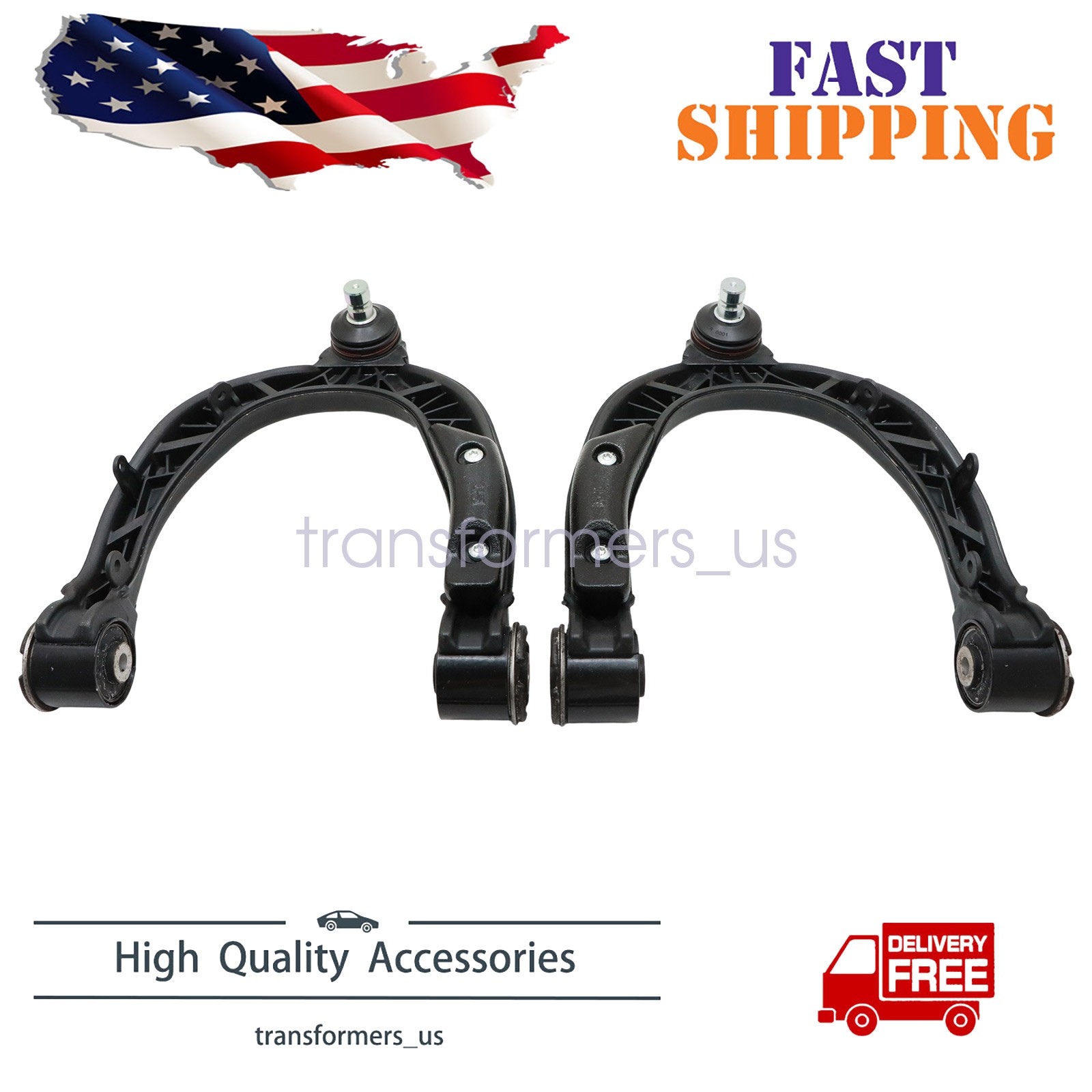 2Pcs Front Left Right Upper Control Arm Kit Fit 2017-2022 Tesla Model 3 Model Y