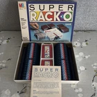 VTG 1983 Super Rack-O Game Milton Bradley Double Card Racks- 100% complete w box