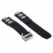 RUBBER WATCH BAND STRAP FOR FIT CARTIER 20MM MUST 21 CHRONOSCAPH AUTOSCAPH CLASP