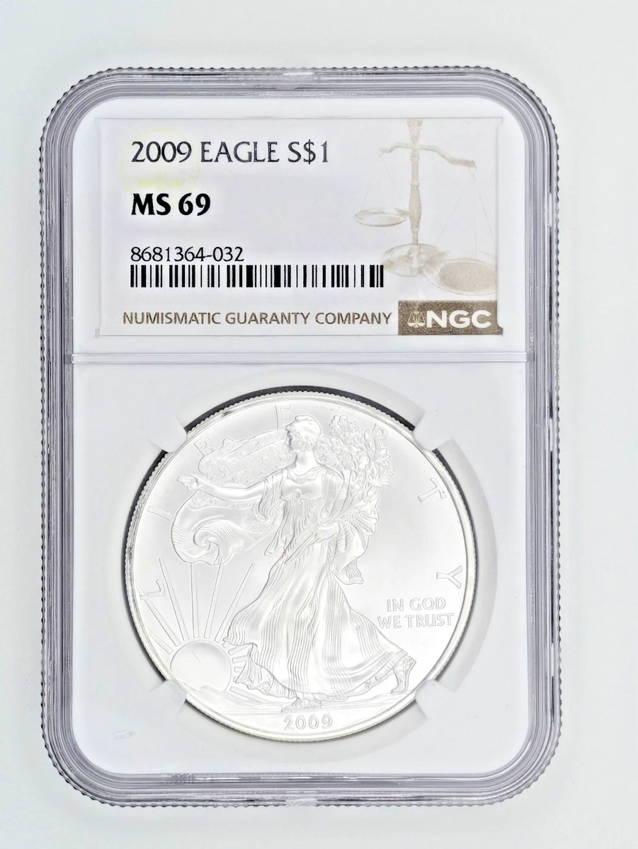 American Eagle MS 69 Graded 2009 Silver Bullion Coins for sale | eBay