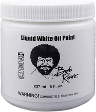 Bob Ross Liquid White Oil Paint, 237Ml Jar 750006207