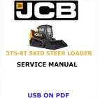 JCB 3TS-8T Kompaktlader Service Werkstatthandbuch PDF USB