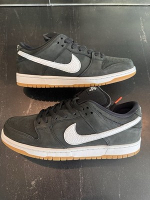 Nike SB Dunk Low Pro Men's Size 10 Black Gum Orange Label CD2563-001