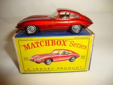 LESNEY MATCHBOX 1-75 32B 'E' TYPE JAGUAR - NR MINT in original D BOX
