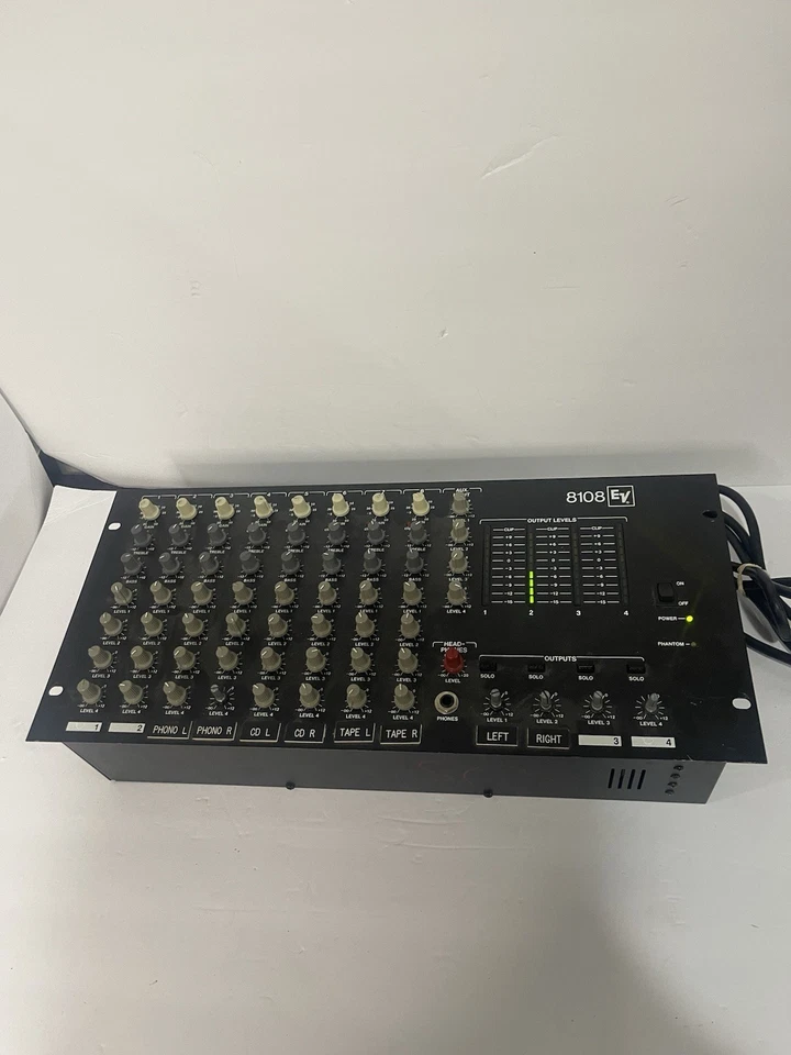 Electrovoice EV 8108 Eight-Channel Analog Mixer Vintage - Image 2 of 3