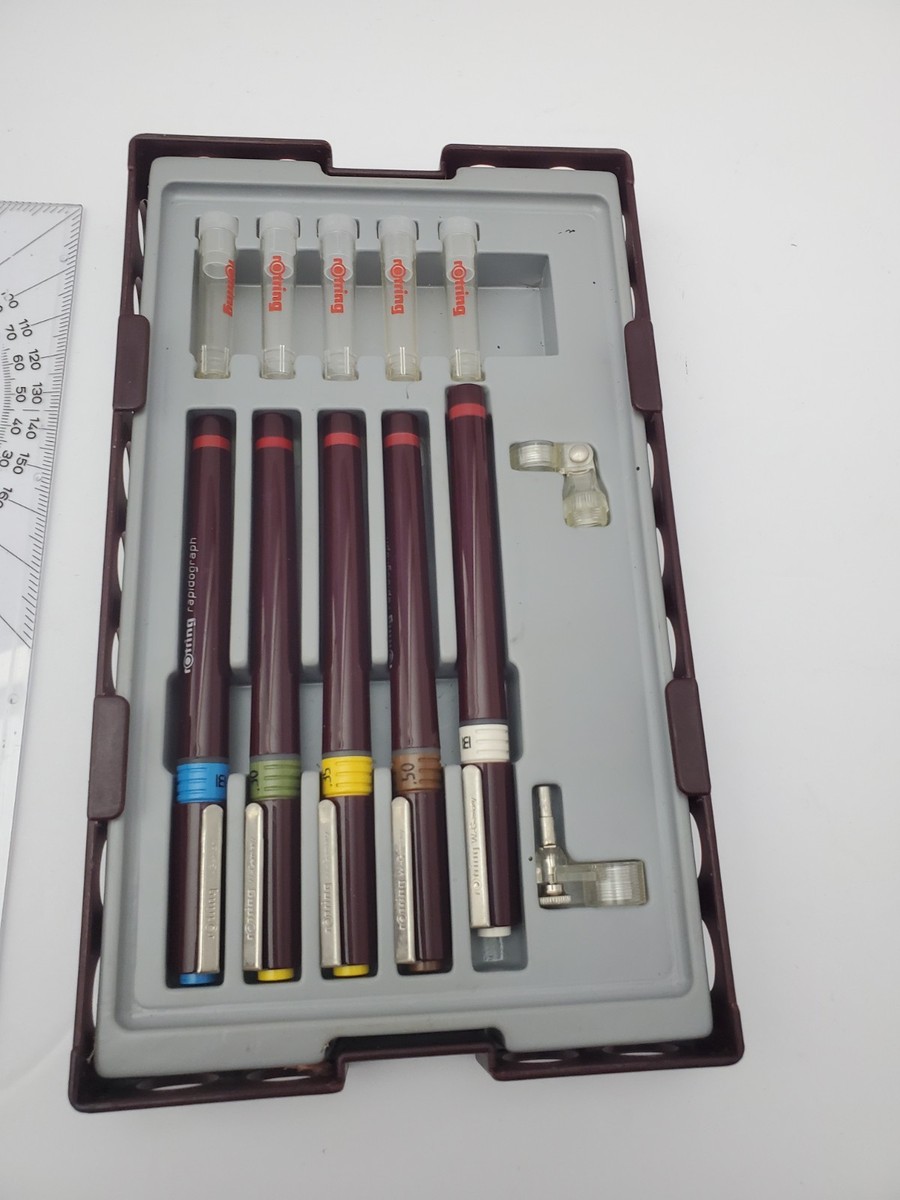 rOtring Variant Technical Drawing Pens Set of 5 Pens Made in