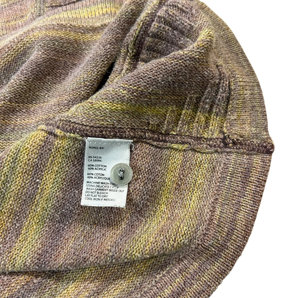 Suéter Royal Robbins Mujer XS Cuello Redondo Colorido Ajustado Botón Muñeca Foto 4 de 4