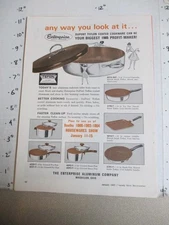 trade magazine ad 1965 ENTERPRISE Aluminum Massillon OH kitchen cookware Teflon