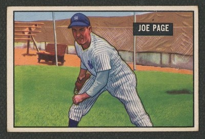 1951 Bowman #217 Joe Page xxx New York Yankees ~ VG/EX+