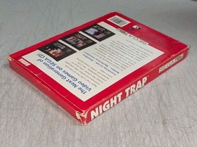 Night Trap Red Box US Version (Sega CD) COMPLETE! w/ Cardboard, Reg Card, Manual