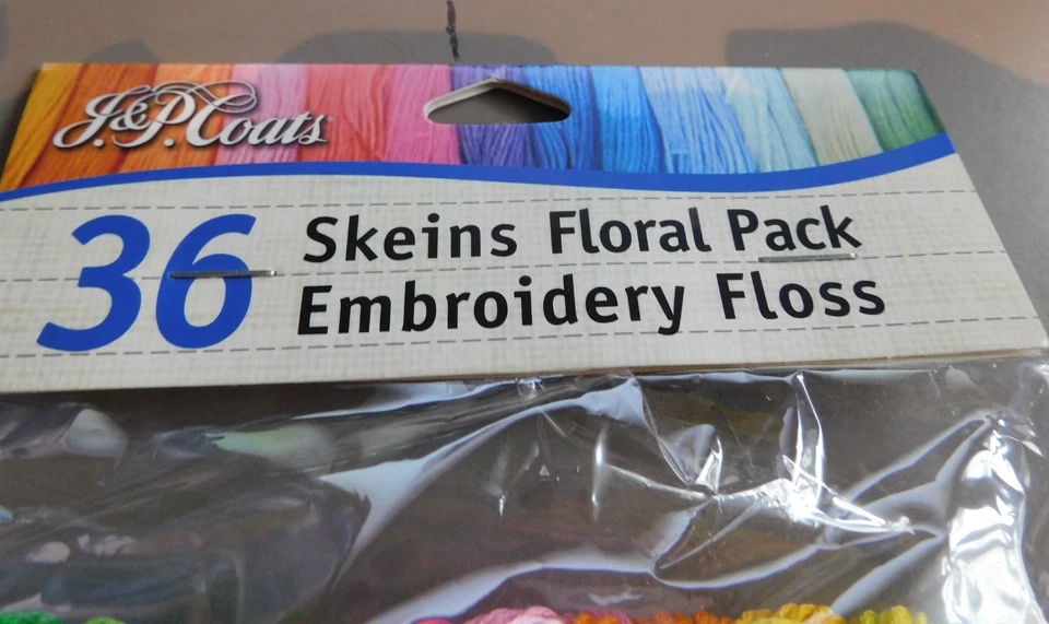 J & P COATS--36 Skeins FLORAL Pack Embroidery Floss--6 Strand--100% Cotton - Image 2 of 3