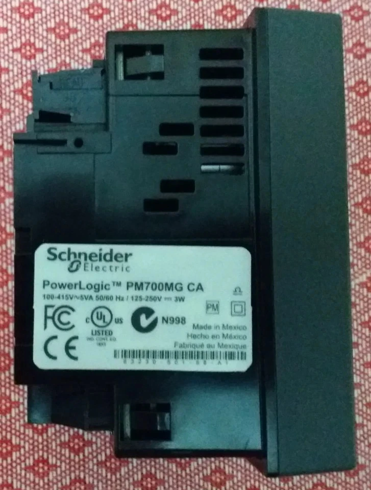 Schneider Electric PM700MG Power Meter 700 With Integrated Displey - Image 3 of 4