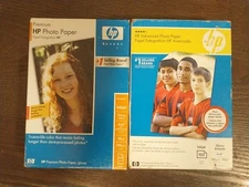 2 HP Advanced/Premiun Photo Paper Inkjet Glossy 4x6" 100 Sheets NIB