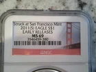 2011-(S)  Silver Eagle NGC  MS-69