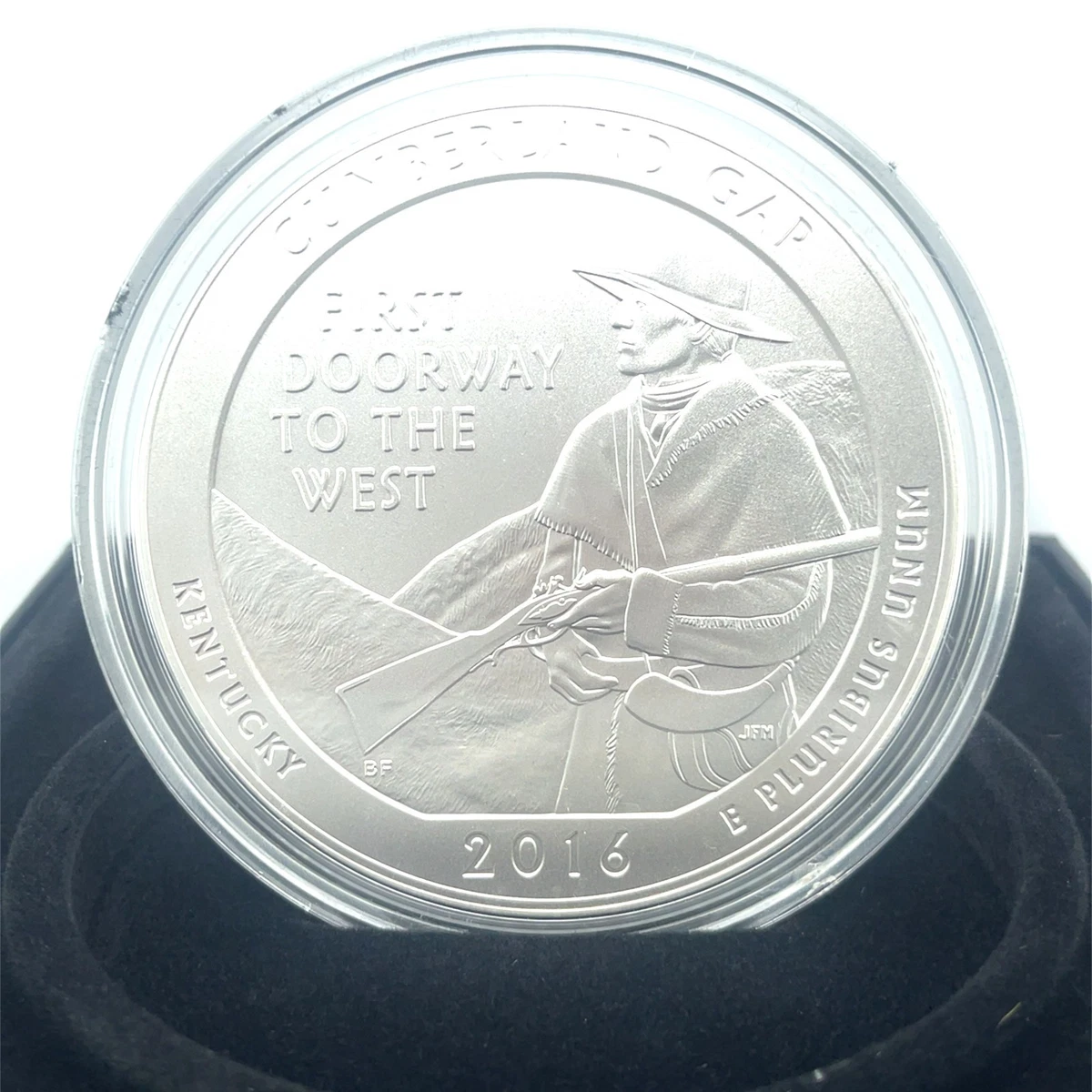 2016 5 Oz. .999 Plata Fina ATB Cumberland Gap Con Caja Y CoA Sin Circular