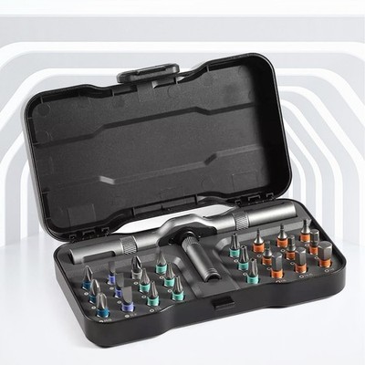 DUKA 24 in 1 Multi-Purpose Ratchet  Screwdriver Bits Set DIY Toolbox C1W6CnpWkot