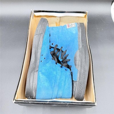 Vintage Vision Street Wear High Top Sneakers Suede E. Blue/Black