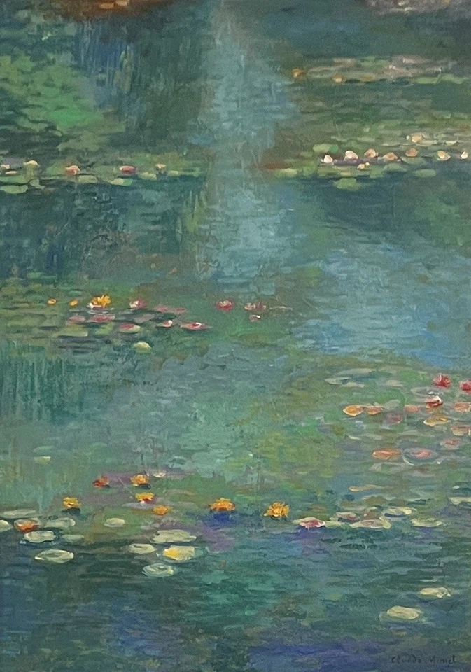 Increíble pintura al óleo sobre lienzo de Claude Monet estilo de 1840-1926 Foto 2 de 4